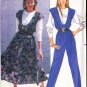 Vintage 1989 Butterick #4203 FAST & EASY Couture JUMPER/JUMPSUIT tapered leg & TOP 18-20-22 UNCUT