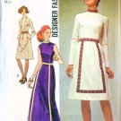 Vintage 1971 Simplicity pattern #9606 DESIGNER MAXI Dress  Pattern 14 B36 UNCUT