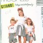 McCalls 6548 GITANO T Shirt Top Skirt and Shorts Girls (Size 7-10)