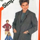 Vintage 80s Simplicity 5664 Misses Unlined Jackets UNCUT Size 14 (36-28-38)