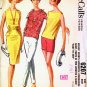 Vintage 60s McCalls 6207 Slim Skirt, Overblouse, Pants and Scarf Size 10