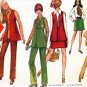 Vintage 70s Simplicity 8924 MINI skirt, Vest, Blouse and pants Size 10 uncut
