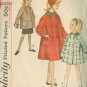 Vintage 60s Simplicity 5147 Girls Hat and Coat in Two lengths Sewing Pattern Size 12