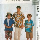 McCalls 3127 Boys Shirt and Pants Pattern Med, Lg, XLg UNCUT