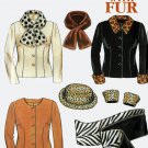 New Look 6684 Fun with Fur Jacket, Hat and Scarf Sewing Pattern  6-16 UNCUT
