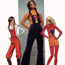 1970s Simplicity 9573 Junior Petite Sewing Pattern 70s Pants & Overalls Size 11JP Waist 25.5 Hip 35
