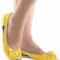 Patent Buckle Open Toe Cut Out Flats