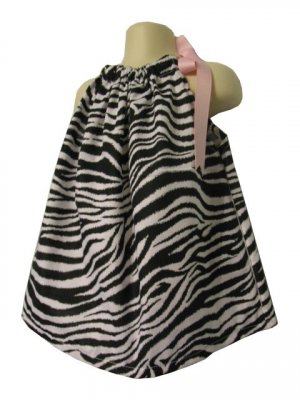 Fun Zebra Pillowcase Dress from 3 Months to 5T