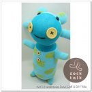 Handmade Sock Monkey Cow Cattle Stuffed Animals Doll