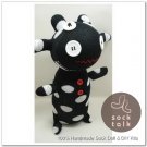 Handmade Sock Monkey Cow Cattle Stuffed Animals Doll