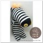 Handmade Sock Monkey Zebra Stuffed Animals Doll
