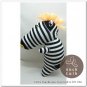 Handmade Sock Monkey Zebra Stuffed Animals Doll
