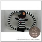 Handmade Sock Monkey Pirate Stuffed Animals Doll