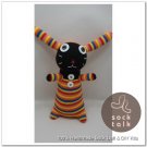 Handmade Sock Monkey Rabbit Bunny Stuffed Animals Doll