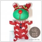 Handmade Sock Monkey Bear Stuffed Animals Doll