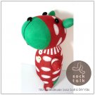Handmade Sock Monkey Dog Stuffed Animals Doll