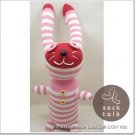 Handmade Sock Monkey Rabbit Bunny Stuffed Animals Doll