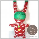 Handmade Sock Monkey Rabbit Bunny Stuffed Animals Doll