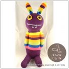 Handmade Sock Monkey Rabbit Bunny Stuffed Animals Doll