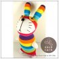 Handmade Sock Monkey Rabbit Bunny Stuffed Animals Doll