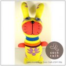 Handmade Sock Monkey Rabbit Bunny Stuffed Animals Doll
