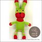 Handmade Sock Monkey Rabbit Bunny Stuffed Animals Doll