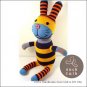 Handmade Sock Monkey Rabbit Bunny Stuffed Animals Doll