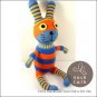Handmade Sock Monkey Rabbit Bunny Stuffed Animals Doll