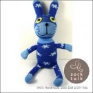 Handmade Sock Monkey Rabbit Bunny Stuffed Animals Doll