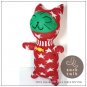 Handmade Sock Monkey Cat Kitty Stuffed Animals Doll