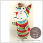 Handmade Sock Monkey Cat Kitty Stuffed Animals Doll