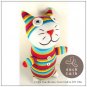 Handmade Sock Monkey Cat Kitty Stuffed Animals Doll