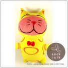Handmade Sock Monkey Cat Kitty Stuffed Animals Doll
