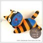Handmade Sock Monkey Cat Kitty Stuffed Animals Doll