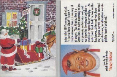 1991 ProSet Happy Holidays From the Elf Dealer promo