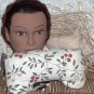 Reversible Cherries and Plaid Neck Pillow with real lavender