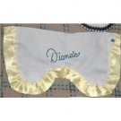 Hand-Sewn washable eye mask liner - cotton with yellow satin