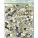 4 oz mostly whites and tans vintage buttons -sewing crafts