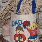 8x8 canvas Tote bag as a gift bag or for everyday - Dad