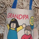 8x8 canvas Tote bag as a gift bag or for everyday - Grandpa