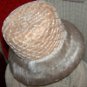 Made in Italy vintage straw hat with net cover and soft fringe