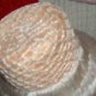 Made in Italy vintage straw hat with net cover and soft fringe