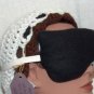 Real Lavender scent black and white eye pillow mask