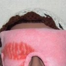 Real roses scented pink eye pillow mask