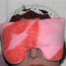 Sealed with a Kiss - Real roses scented pink eye pillow mask