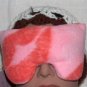 Sealed with a Kiss - Real roses scented pink eye pillow mask