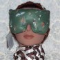 Peppermint and Lavender scented fishing lure print eye pillow mask - large size