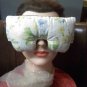 Blue roses eye mask pillow with real lavender inside - wide strap