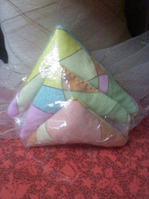 multi color triangle sachets with lavender inside