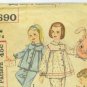vintage 1950's sewing patterns 2 McCall's pencil skirt, jacket  and 2 Simplicity kids